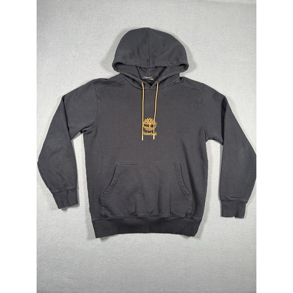 Timberland Core Tree Logo Pullover Hoodie Black Wheat Men’s S Excellent. #0017